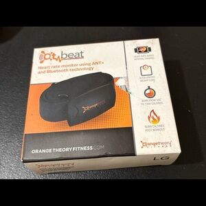 OT Beat Burn Chest Strap Heart Rate Monitor Large Black - Orangetheory Fitness